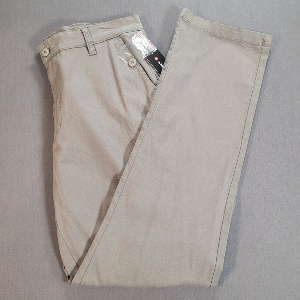Airwalk Pants Mens Size 34 Gray Straight Chino Casual Skate Streetwear NWT